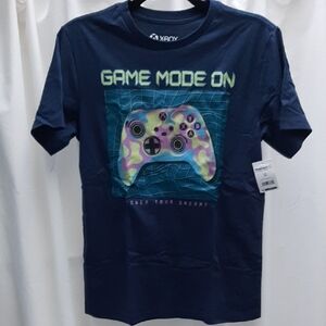 New Boy's Navy Blue Gaming T-Shirt, Sz XXL 18
